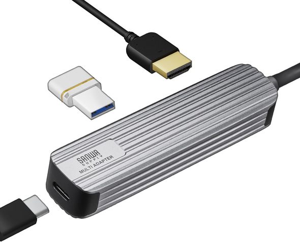 サンワサプライ USBハブ HDMI出力対応 小型ドッキングステーション 400-HUBC11GM