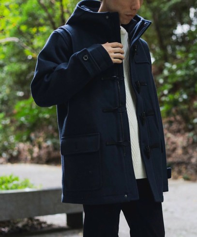 今売れているメンズコート：BEAMS HEART「ジップ ダッフル コート 24AW」