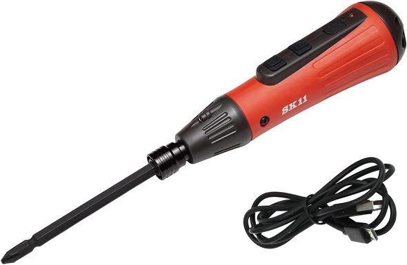 今売れている電動ドリルドライバー：SK11「充電式デュアルドライバー SDV-DUO-RE／BK」