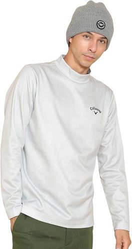 Callaway(キャロウェイ)シャンブレープリント裏起毛モックネックシャツ C24233112