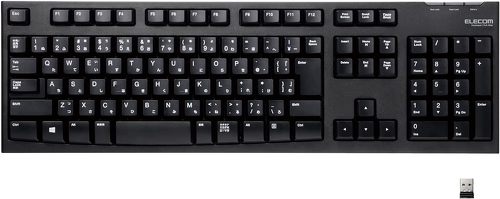 エレコム ワイヤレスフルキーボード TK-FDM063TBK