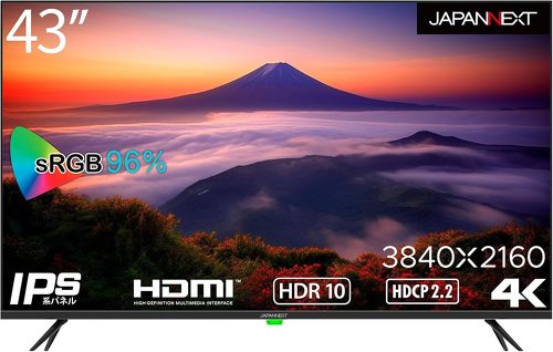 JAPANNEXT 43インチ 4Kモニター JN-IPS4302TUHDR