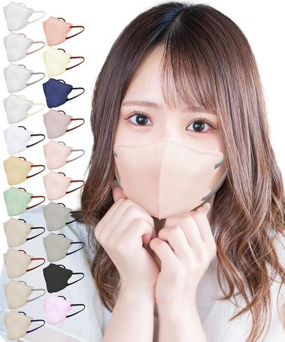 TJ TRAD JAPAN 立体マスク さくらピンク×グレー