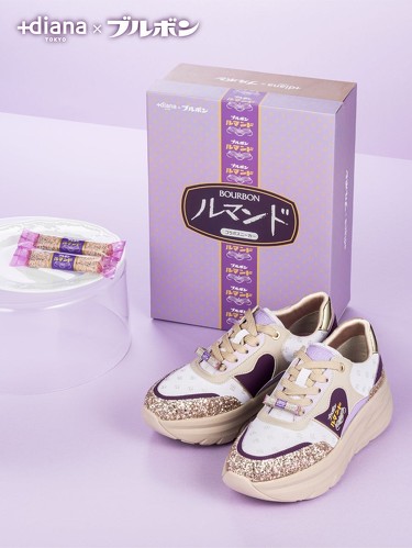 ダイアナ×ブルボン「厚底ダッドスニーカー」