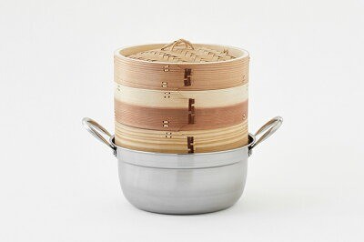 かごや 杉 中華せいろ 18cm 鍋セット