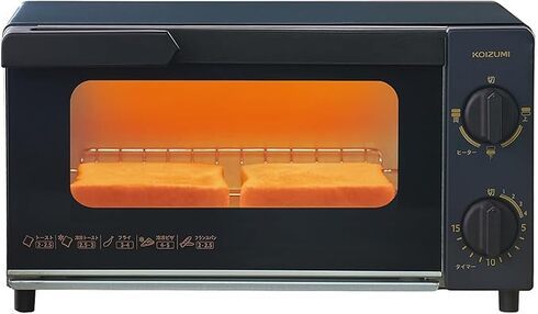コイズミ（Koizumi）「オーブントースター 2枚焼き KOS-1032／K」