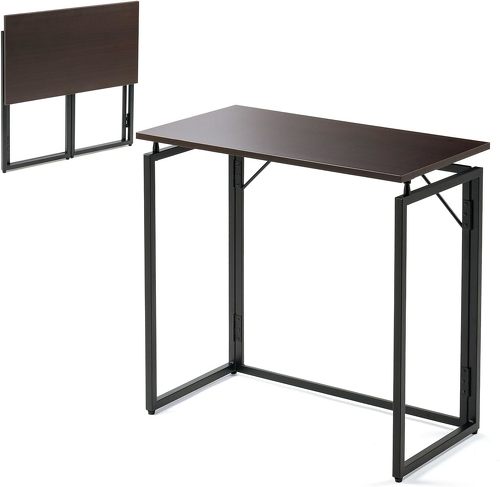 サンワダイレクト 折りたたみデスク ブラウン 100-DESKH075M