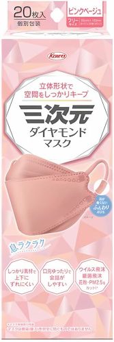 コーワ 三次元ダイヤモンドマスク 20枚