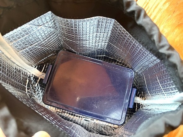 保冷バッグのみをお弁当入れとして持ち歩いても良い