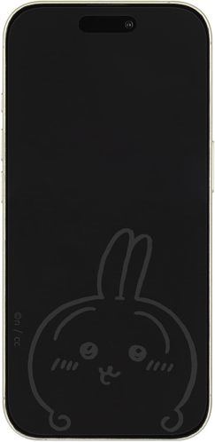グルマンディーズ ちいかわ iPhone 16 Pro 対応 ガラススクリーンプロテクター うさぎ CK-61C