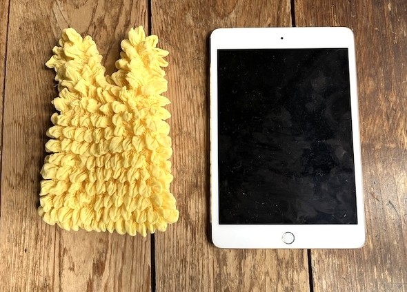 コンパクトフリルエコバッグとiPad mini