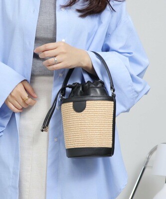 ユナイテッド ベース 【本革】2WAY 巾着 バスケット