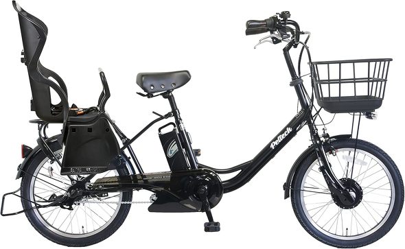 電動自転車：PELTECH「TDN-207LPC チャイルドシート付 20型 電動アシスト 内装3段」