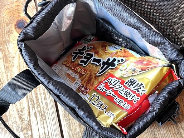 冷凍食品をたくさん買うのには向いていないかも