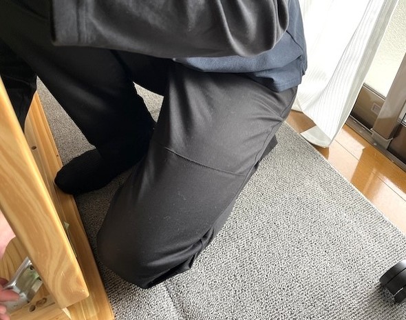 身長178cmの男性がLサイズ着用