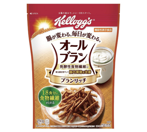 ケロッグ「オールブラン ブランリッチ 250g ×6袋」