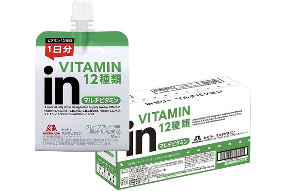 森永製菓「inゼリー マルチビタミン グレープフルーツ味」