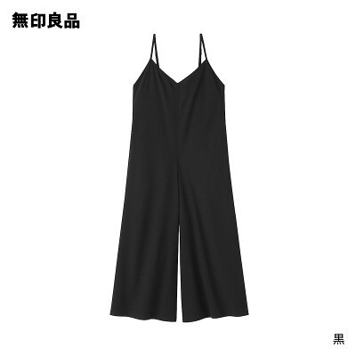 無印良品 婦人 風を通す ストレッチサッカー サロペット
