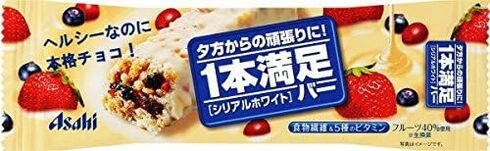 アサヒグループ食品「1本満足バー シリアルホワイト 72本入」