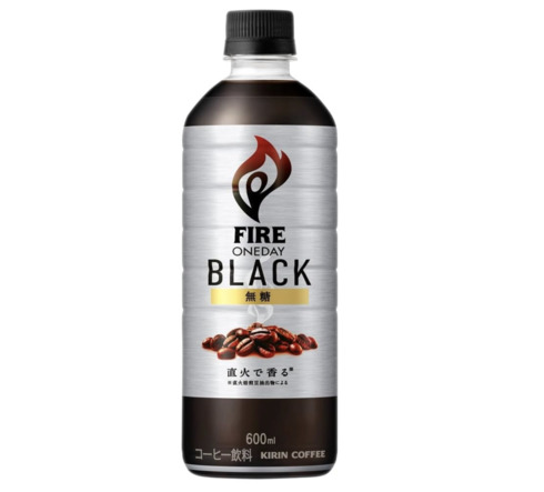 キリン「Fire(ファイア)ワンデイ ブラック無糖 600ml」