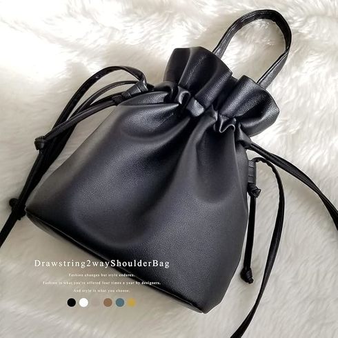 巾着トート:ジゼル「ショルダーバッグ レディース 巾着 バッグ 2way」