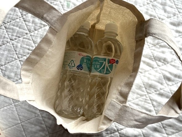 500mlのペットボトルならすっきり入る