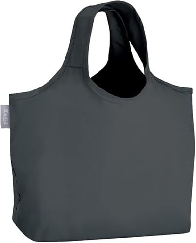 サーモス たたまず丸めるエコバッグ 18L ダークグレー