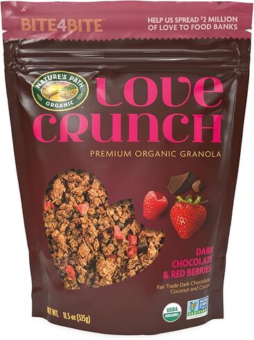 ネイチャーズ パース「Love Crunch プレミアムオーガニックグラノーラ ダークチョコレート&レッドベリー 325g」