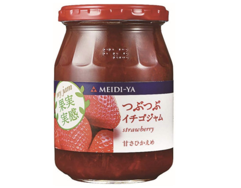明治屋「果実実感ジャムつぶつぶイチゴジャム 340g」