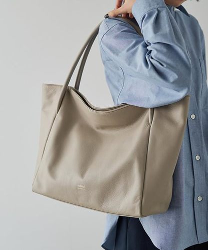 ラシット レザーシンプルトートバッグ