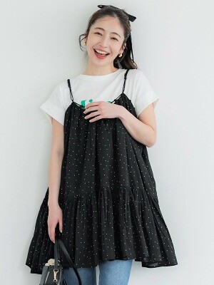coca ボリュームチュニックキャミソール
