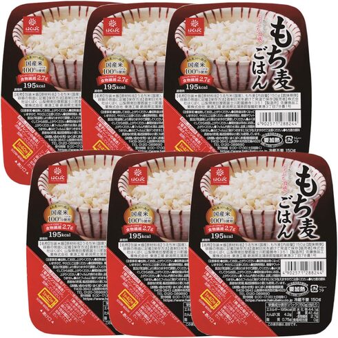 はくばく「もち麦ごはん 150g×6個」