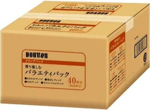 ドトールコーヒー「ドリップパック 香り楽しむバラエティアソート 40P」