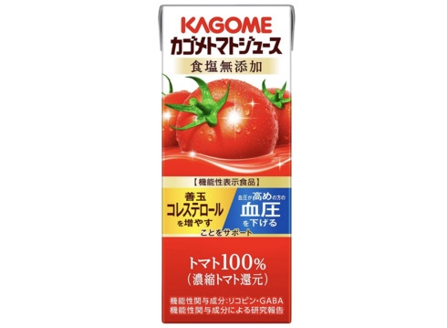 カゴメ「カゴメトマトジュース 食塩無添加 200ml」