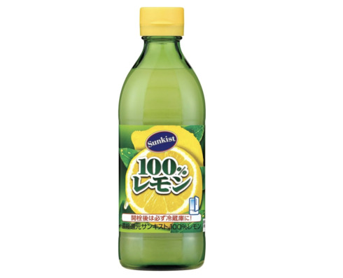 ミツカン「サンキスト100%レモン 500ml」