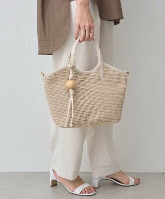 russet×BEARDSLEY カゴ2wayトートバッグ