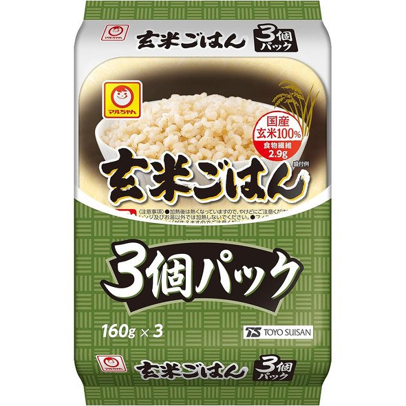東洋水産「マルちゃん 玄米ごはん3食パック 160g×3個入」