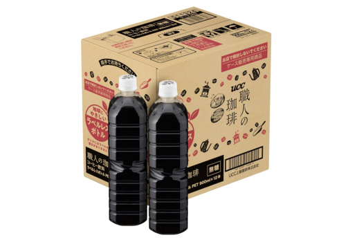 UCC「職人の珈琲 無糖 ラベルレスボトル 900ml」