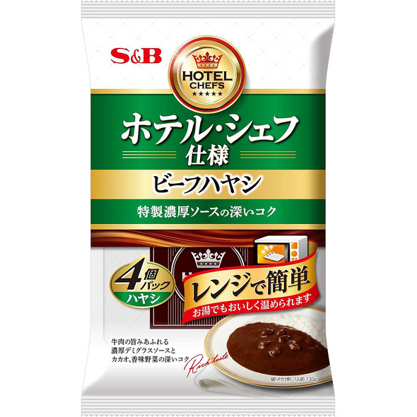 エスビー食品「ホテル・シェフ仕様 ビーフハヤシ 4個パック」