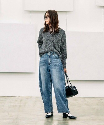 グローバルワーク GOODデニムカーブパンツ