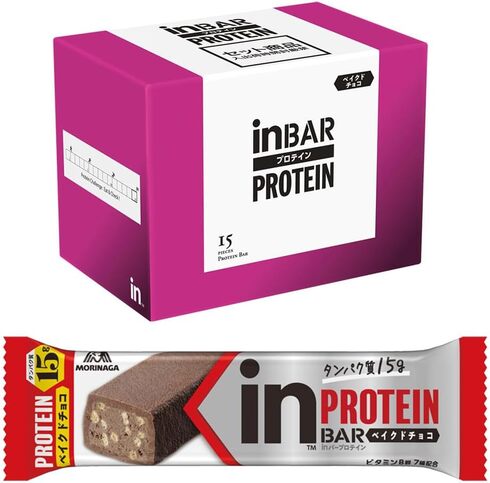森永製菓「inバー プロテイン ベイクドチョコ」