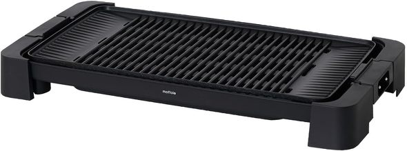 今売れている無煙ロースター：mottole「煙が少ない ホットプレート MTL-K027-BK」