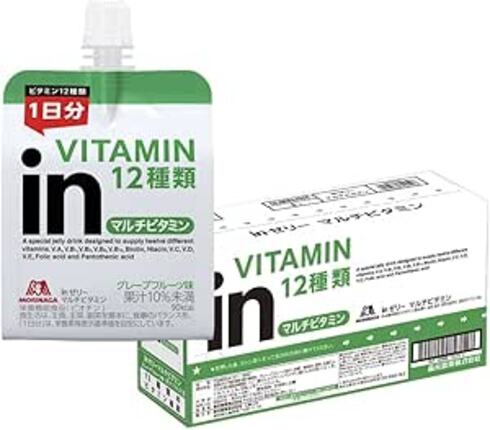 森永製菓「inゼリー マルチビタミン グレープフルーツ味 180g×6個」
