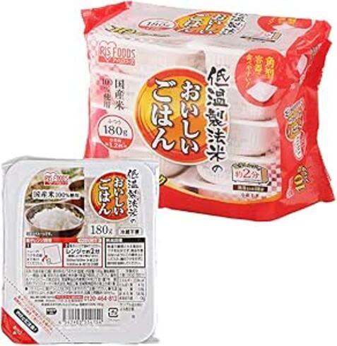 アイリスオーヤマ（IRIS OHYAMA）「国産米100%使用 低温製法米のおいしいごはん 180g×10個」
