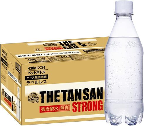 コカ・コーラ「カナダドライ ザ・タンサン ストロング ラベルレス 430ml」