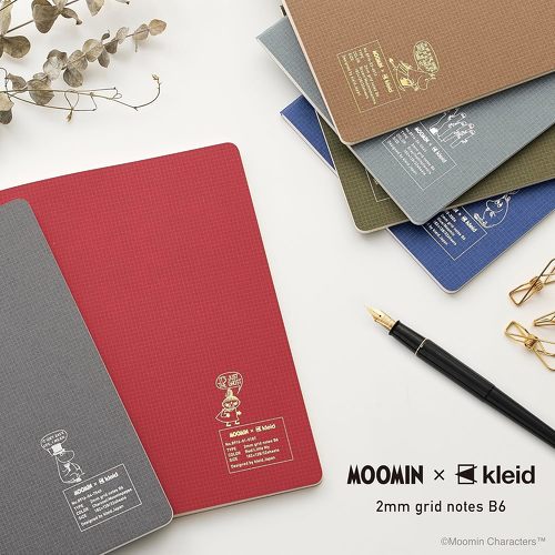 MOOMIN×kleid 2mm grid notes B6
