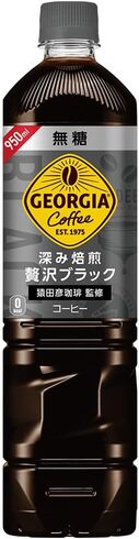 コカ・コーラ「ジョージア 深み焙煎贅沢ブラック 無糖 950ml×12本」