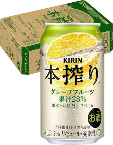キリンビール「KIRIN本搾り グレープフルーツ サワー チューハイ350ml×24本」