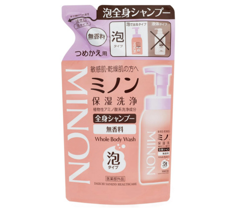 第一三共ヘルスケア「ミノン全身シャンプー泡タイプ つめかえ用 400mL」