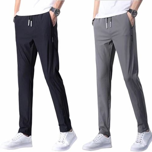 Generic 接触冷感 ストレッチパンツ 2枚セット